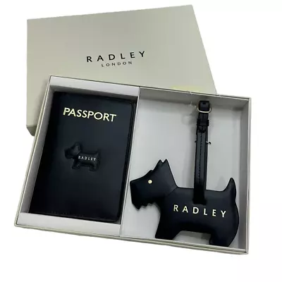 Radley London Fortune Street Boxed Passport Cover & Luggage Tag In BlackGift Box • £64.18