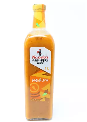 Nando's PERi-PERi Sauce Medium 1 Litre Bottle FREE & FAST UK DELIVERY • £12.99