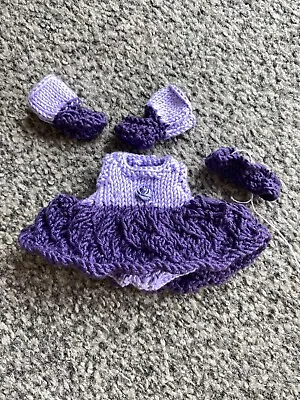 £3.50 • Buy Hand Knitted Baby Dolls Ballerina Clothes - 5” Doll
