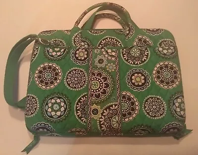 Vera Bradley Green Laptop Computer Bag  W/ Shoulder Strap • $19.99