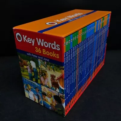 Ladybird Key Words Book Boxset X36 Hardbacks Peter And Jane Slipcase Kids -CP • £16.01