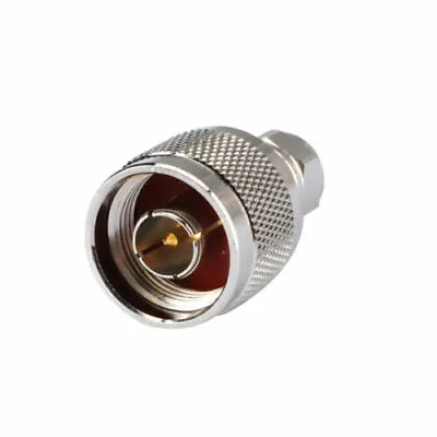 PureTek® N Type Male To F Type Male Straight RF Coaxial Connector Adapter • £4.45