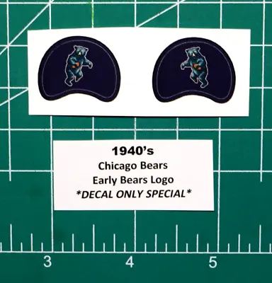 1940’s Chicago Bears Football Gumball Helmets *DIECUT DECALS ONLY* Miniature NFL • $2