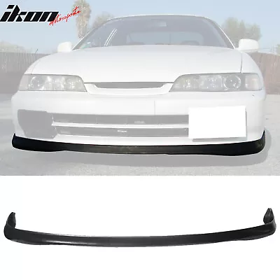 Fits 94-97 Acura Integra Front Bumper Lip Spoiler Splitter Unpainted Black PU • $52.69