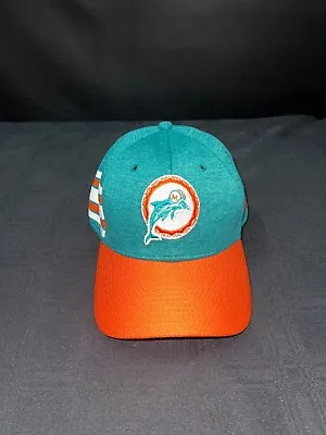 Miami Dolphins Throwback Logo Aqua Brand New Elastic Stretch New Era Hat Rare! • $23.99