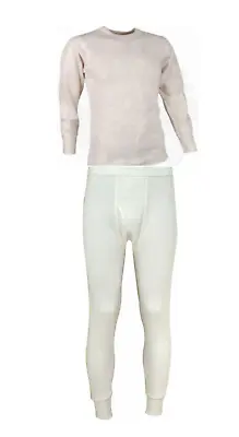 Thermal Undershirt & Long John Drawers Extreme Cold Weather 100% Cotton Large • $36