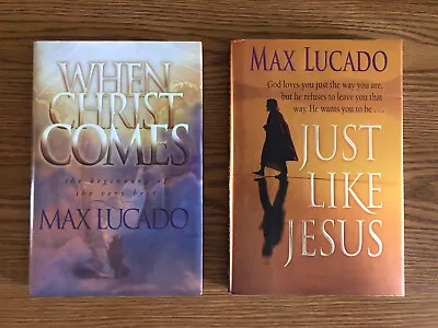 Max Lucado - Christian Living Book Set - Just Like Jesus & When Christ Comes • $7.50
