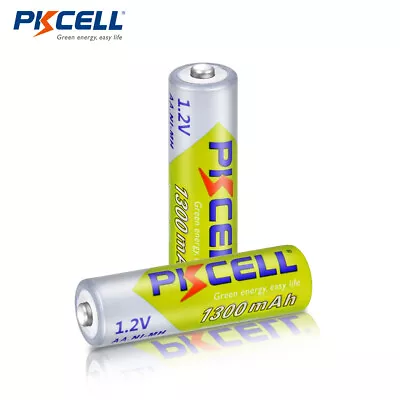 2X AA Rechargeable Batteries Ni-Mh 1300mAh 1.2v For Garden Solar Light Lamp US • $3.99