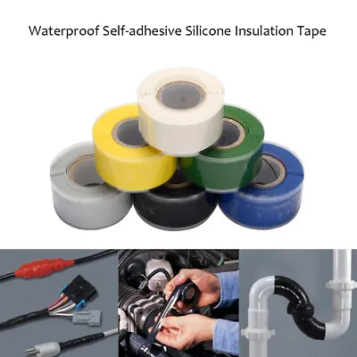 Pipe Repair Tape Stop Water Leak Burst Plumber Tap Waterproof Bonding Tape Tools • £5.19