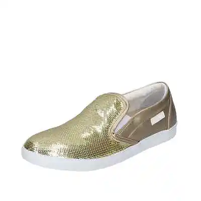 Women's Shoes AGILE By RUCOLINE 8 (EU 38) Slip On Gold Sequins Leather BD176-38 • $54.90