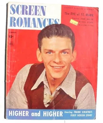 Vintage January 1944 Screen Romances Magazine (Frank Sinatra)  • $19.99