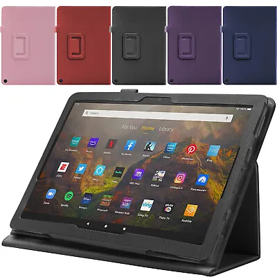 For Amazon Kindle Fire 7 2022 HD 10/10 Plus 2021 Leather Case Smart Cover Tablet • $7.95