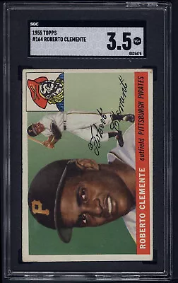 1955 Topps #164 Roberto Clemente SGC 3.5 • $2750