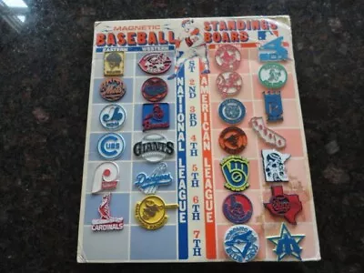 Vintage Mlb Baseball Magnet Team Logo Standings Board All 26 Team Magnets • $369.99