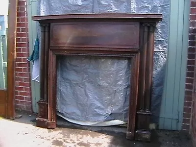 Large Heavy Edwardian/vintage Mahogany Fire Surround/mantel • £1250