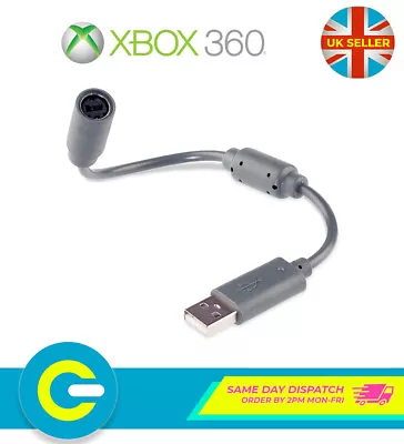 Grey Wired Controller Breakaway To PC USB Port Adapter Converter For Xbox 360 • £3.24