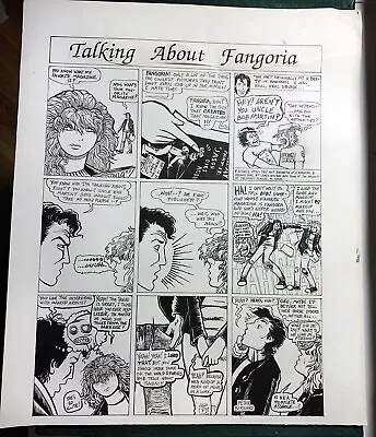 1987  Talking About FANGORIA Vintage Original Pen & Ink  By Peter Bernard • $39.95