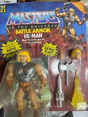 Masters Of The Universe Origins Battle Armor He-Man Action Figure • $17.99