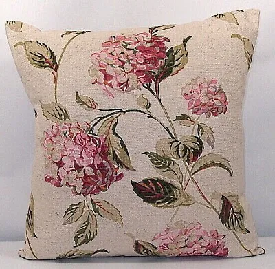 Handmade Cushion Cover In Laura Ashley Hydrangea Pink - Same Both Sides • £14.99