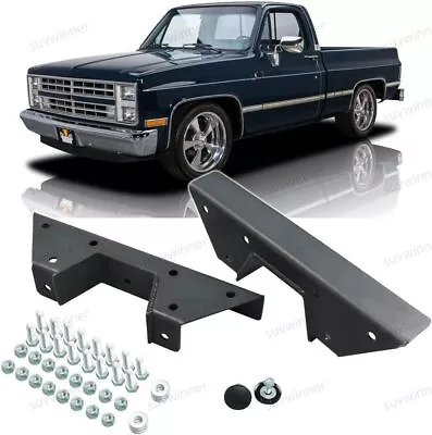 For 73-87 Chevy C10 C20 Truck Upgrate Rear Bolt-on C Notch Frame Kit Square Body • $92.99