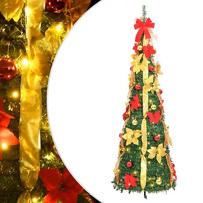 Artificial Christmas Tree -up 50 LEDs Green 120  I5H2 • $115.04