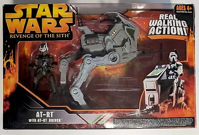 Hasbro STAR WARS AT-RT Vehicle Boxed With Driver VGC • £25