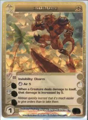 (CZH-035-1C-55) Ribbian (Courage 55) (SR) Chaotic Premium Pack Foil Card • $1.20