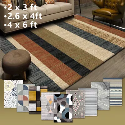 Contemporary Area Rugs Velvet Kitchen Room Carpet Floor Door Mat Runner Non-slip • $18.88