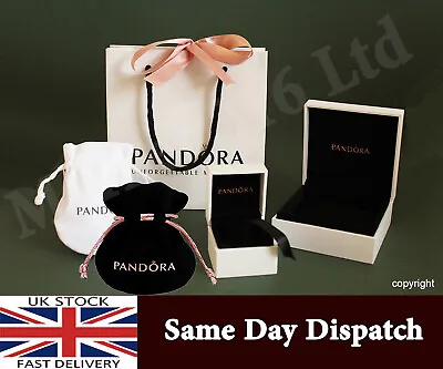 Genuine PANDORA Charm Box Gift Bag BagVelvet Pouch Ring Box Bracelets Bag  • £22.95