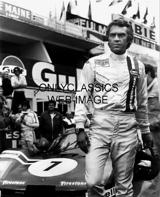 RACER STEVE MCQUEEN LEMANS FRANCE FILMING AUTO RACING 8.5x11 PHOTO PORSCHE 917 • $13.17