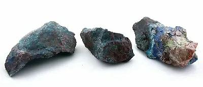 296 Gram Thrre Shattuckite Quantum Quattro Silica Chrysocolla Cab Rough  B19a102 • $88.99