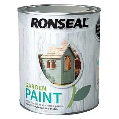 Ronseal Garden Paint 750ml (Exterior Waterbased) Selected Colours • £11.95