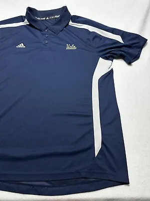 Adidas UCLA Bruins Football Polo Shirt Mens XL NCAA Golf Spots And Snags • $8.50