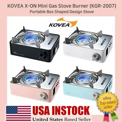 KOVEA X-ON Mini Gas Stove Burner (KGR-2007) Portable Camping Box Shaped Design • $99