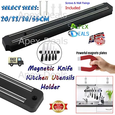 Magnetic Wall Mounted Kitchen Knife Holder Storage Rack Bar Strip 20/33/38/55cm • £3.85