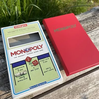 Waddingtons MONOPOLY Magnetic Travel Pocket Edition Board Game Vintage • £8.99