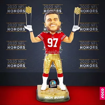 $334 • Buy NICK BOSA San Francisco 49ers Ohio State NFL  Rookie Of The Year  Bobblehead