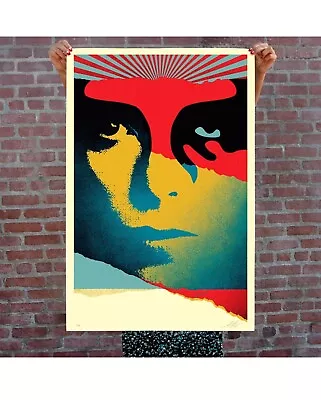 OBEY GIANT  A CRACKED ICON” David Bowie. PRINT SHEPARD FAIREY LE/550. Brand New • £122.57