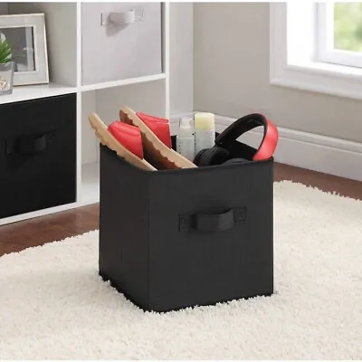 Foldable Basket Bins Handy Organizers Reducing Clutter Cubes Boxes Storage Box • £7.90