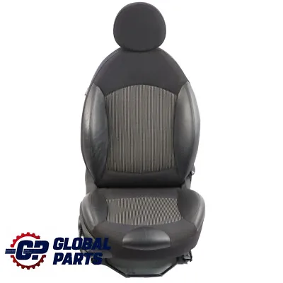 Front Seat Mini Cooper R55 R56 R57 Sport Cloth Leather Black Interior Right O/S • $377.92