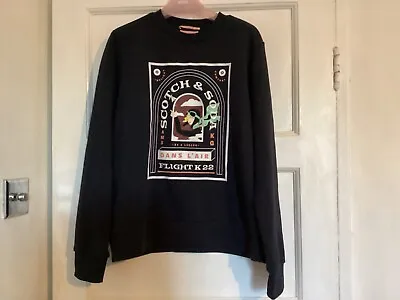 Scotch &Soda Black Sweatshirt With Picture On Front Size M Womens. • £15
