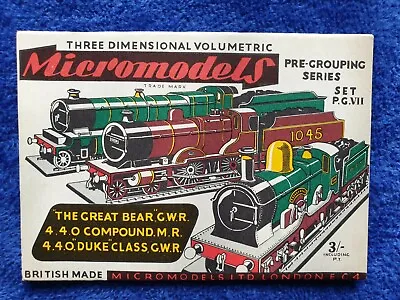 Original Micromodels Set P.G. VII - The Great Bear GWR • £7.50