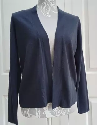 M&S Navy Blue Cardigan Open Front Soft NEW Tags Small But Please See Description • £5.99