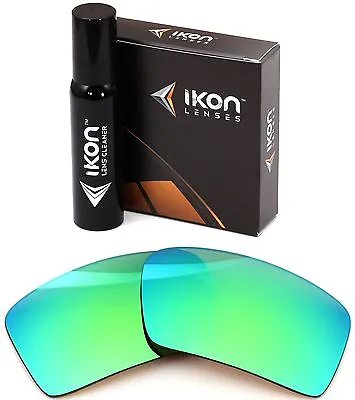 Polarized IKON Iridium Replacement Lenses For Oakley Eyepatch 1 Emerald Mirror • $35.90