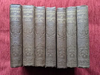 £42.95 • Buy Macaulay's History Of England. 7 Volumes Hardback 1859-60 - Very Good Condition