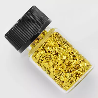 1 Gram Alaska Natural Gold Nuggets In Bottle. +-0.01g. --- (#B14-05590) • $73