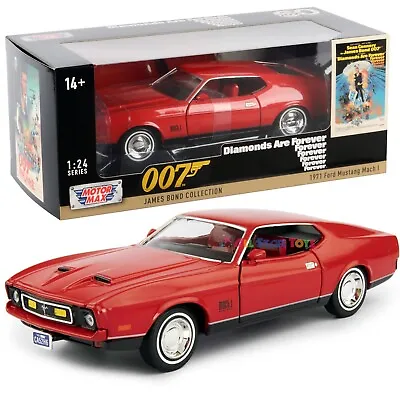 Motormax 1:24 1971 Ford Mustang Mach 1 James Bond 007 Diamonds Are Forever 79851 • $19.99