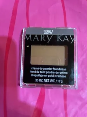 Mary Kay BEIGE 4 Creme To Powder Foundation .35 Oz BNIB • $16.99