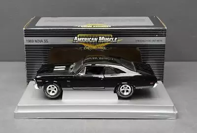 Ertl American Muscle 1969 Black Nova S.S. 1/18 Scale Die Cast Limited Model Car • $69.99