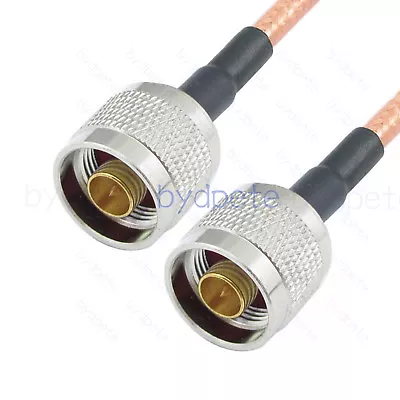 N Type Male To N Male Plug RG142 RG-142 M17/60 Coax Coaxial Low Loss Cable Lot • $5.50